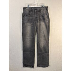 Levis 514 Straight Fit‎ Jeans Mens Gray Wash Denim Pants Size 34x32 #1658